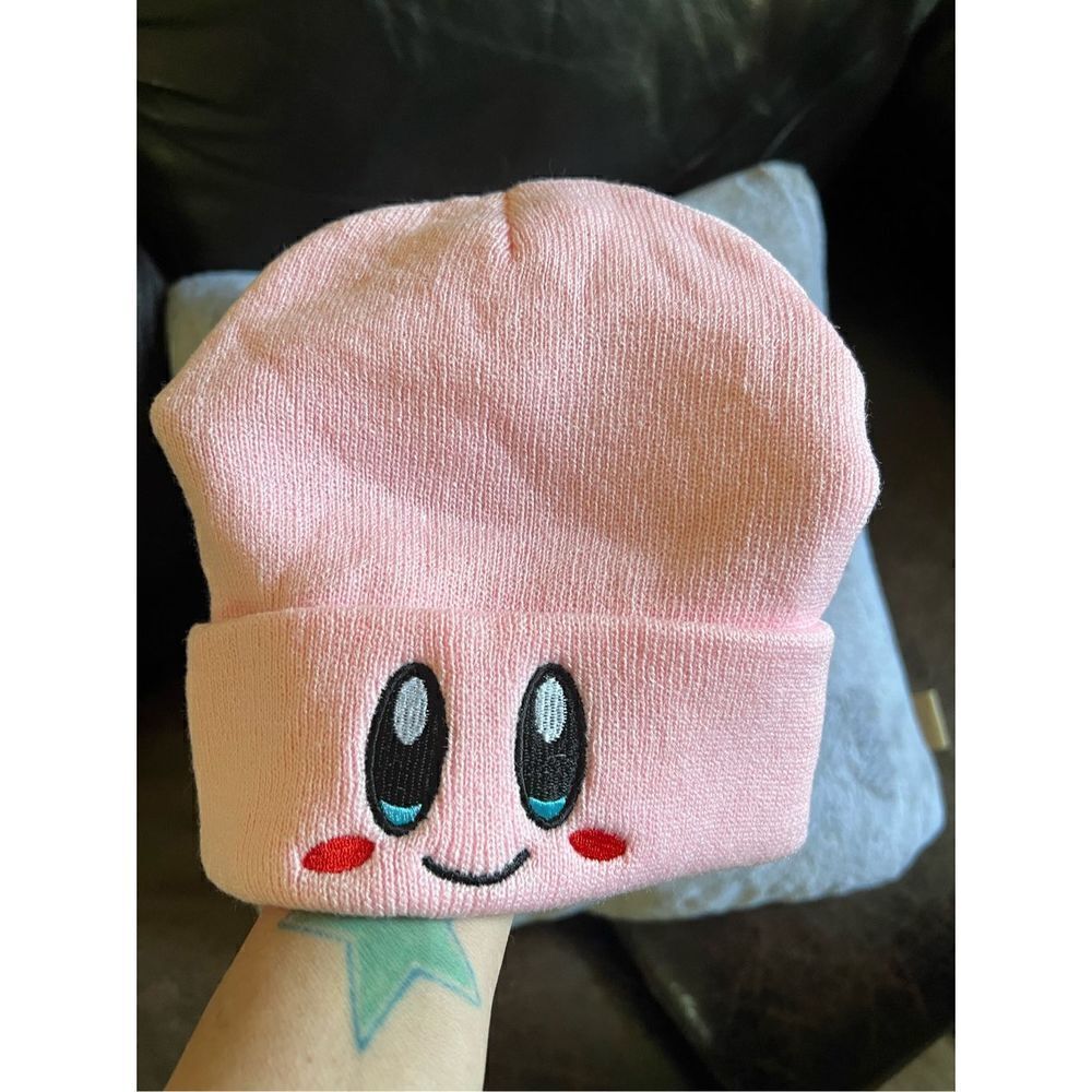Kawaii Kirby Cuff Beanie